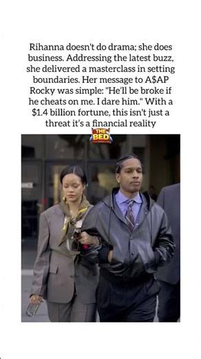 Rihanna to A$AP Rocky: “if you cheat you will be broke” #rihanna #shorts
