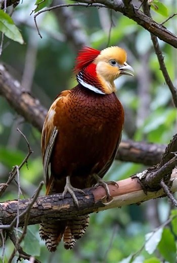 Close-Up Observation of a Bird in Its Natural Habitat