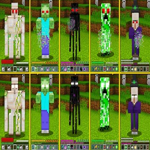 MINECRAFT BATTLE ALL .EXE MOBS vs ALL HEROBRINE MOBS SKELETON ZOMBIE ENDERMAN CREEPER HOW TO PLAY | Minecraft Animation Game | Facebook