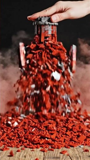 Smashing a $500 LEGO Tower! 💸🧱