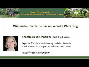 Wissenslandkarten – das universelle Werkzeug, Wissensvisualisierung (WMOOC 2017)