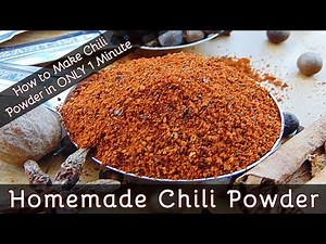 How to Make Chili Powder in 1 Minute | A Super Easy-to-Make Homemade Chili Powder | #151