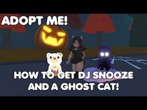 HOW to get DJ SNOOZE PET and a GHOST CAT in Adopt me!