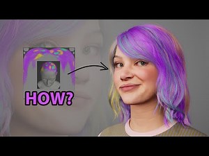 Unreal Engine 5 Groom | Metahuman | How to color hair with texture?