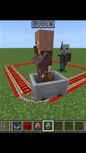 subway surfer in minecraft with villager #minecraft