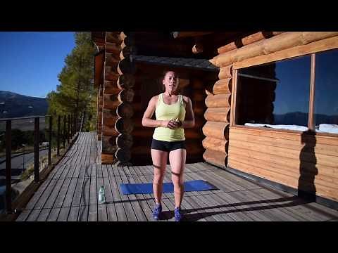 Physical preparation for skiing with Manon