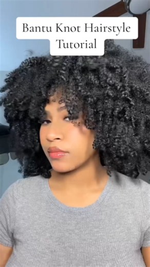 Protective Bantu knot styles for natural hair