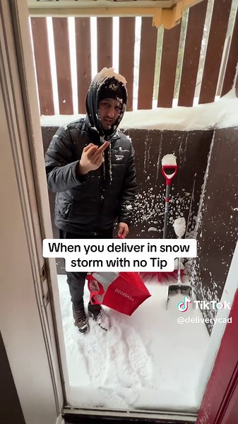 Delivery Challenges: No Tip During Snow Storm