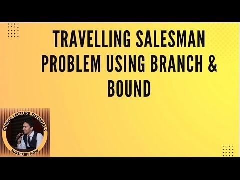 Travelling Salesman Problem using Branch and Bound Method|| Solved Example|| Easy Tips