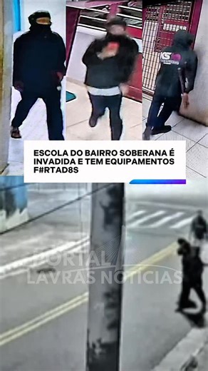 Portal Lavras e Região on Instagram: "#GUARULHOS | Na madrugada desta última quinta-feira (6), cr1m1n8sos invadiram uma escola estadual no bairro Soberana, em Guarulhos, e furt4r4m computadores, tablets e outros equipamentos utilizados por alunos e professores. Câmeras de segurança registraram um suspeito com roupas escuras e rosto parcialmente coberto. Até o momento, ninguém foi pr3so. A Polícia Civil investiga o caso e a Secretaria de Educação analisa medidas para reforçar a segurança na unida