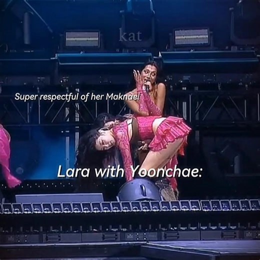 lara is so respectful | #katseye #lara #yoonchae #manon #lollapalooza #funny #eyekons #shorts #viral