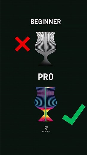 Adobe Illustrator Blend Tool Tutorial: Beginner vs Pro #illustrator