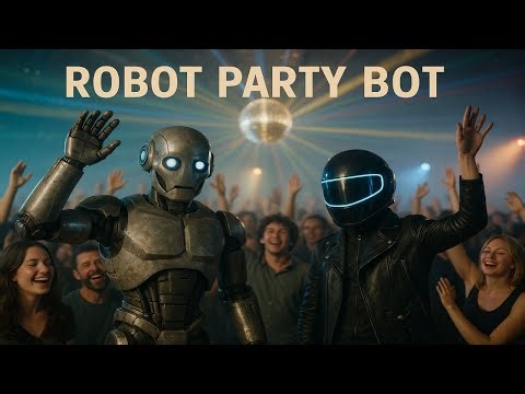 ROBOT PARTY BOT — Daft Punk Inspired | Vynytrix | Synthwave / Cyberpunk Music