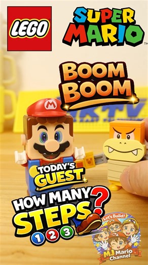 How Many Step? 1-2-3! Boom-boom #supermario #nintendo #mario #lego