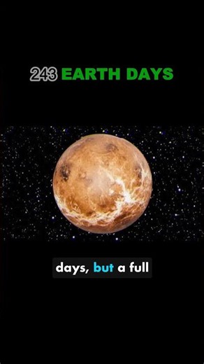 This Planet’s Day Is Longer Than Its Year #space #venus