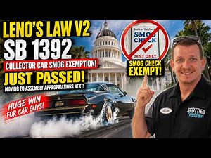 Leno’s Law V2 Update. Smog Check Exemption! (SB 1392 Passes Committee)