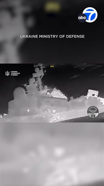 8.7K views · 139 reactions | Ukraine claimed it used sea drones to sink a small Russian warship in the Black Sea as Russian investigators alleged that a Russian military transport plane that crashed last month was brought down by two U.S.-made Patriot missiles fired by Kyiv’s forces. | ABC7 | Facebook