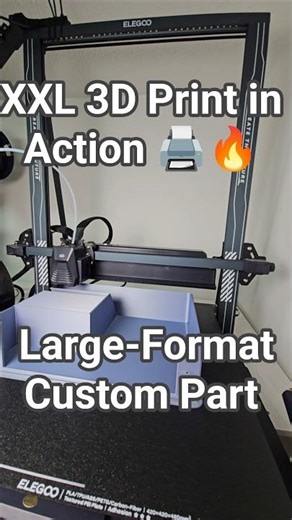 XXL 3D Print in Action 🖨️🔥 Large-Format Custom Part #3dprinting #3dprinted #3dprintinguk #ukmaker