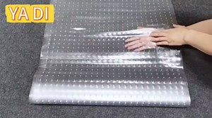 Plastic Carpet Protector Floor Runner 27in x 20ft Clear Carpet Runner for High Traffic Hallway Non-Slip Rug Protector for Low Pile Stain-Resistant & Waterproof