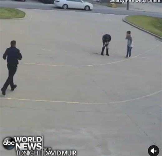 Looks like a choking. Great job, Firefighters in Searcy, Arkansas, sprang into action when a woman carried an infant who had stopped breathing to the fire station in search of help, with one first responder quickly getting the child breathing again. Great work! | Paramedics on Facebook