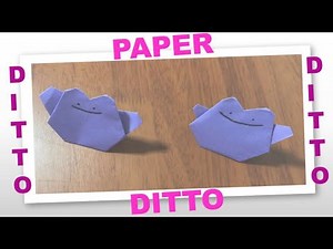 Easy Origami Pokemon Ditto in 4 mins | How to make paper Ditto