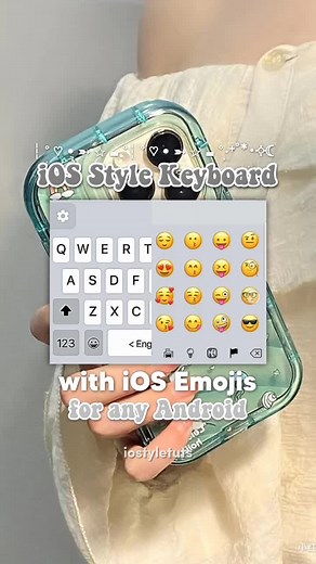 ⌨️🤍 iOS Style Keyboard with iOS Emojis iOS Story Maker on Android