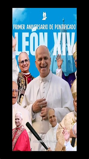 Hoy se cumple el primer aniversario de la elección del Papa León XIV al papado. ¡Que Dios lo bendiga, Santo Padre! 🕊 🙏 #PapaLeónXIV #primerañodepontificado #viral_video #iglesiacatolica #conclave