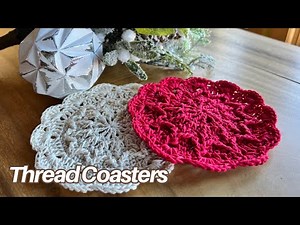 Crochet Thread 5" Coaster Pattern