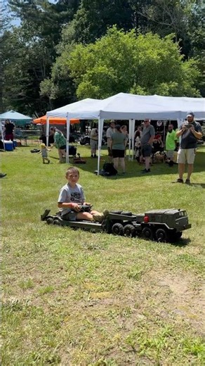Axel and his cross RC bc8 mammoth chariot at RC farmfest 😆 #shorts