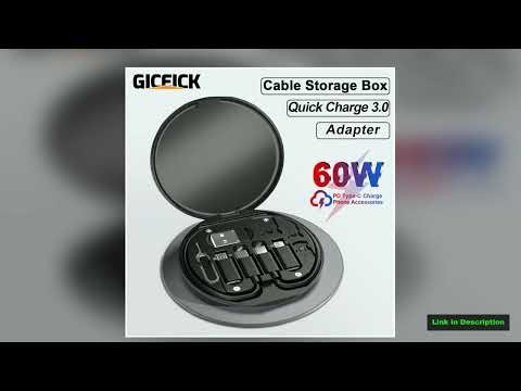 60W Multi USB Charging Adapter Cable Kit USB C Conversion Kit USB A and Type C to Male MicroType C