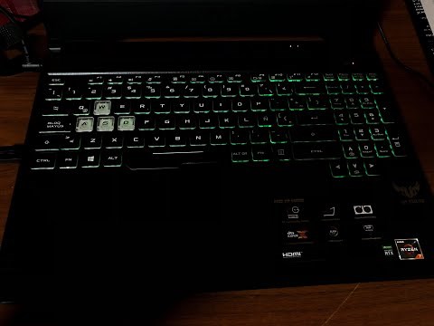 Configuración de colores en un teclado RGB Asus Tuf Gaming