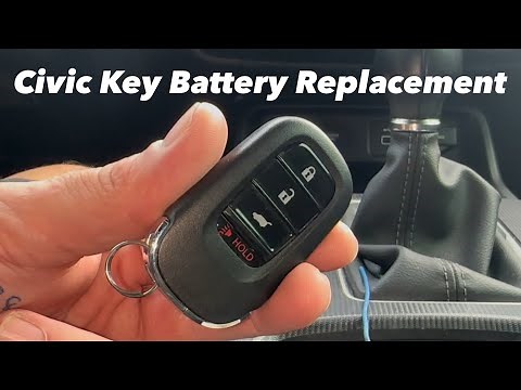 How to change remote battery in a 2022 Honda Civic