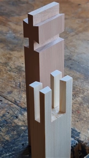 Bridle joint with dovetails - manufacturing steps