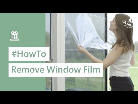 Removing static cling window film