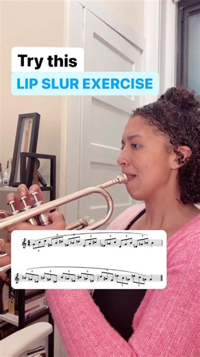 💡Practice tip: As always with lip slurs, I recommend practicing with a metronome and watching your embouchure to see if there’s excessive movement. I like to do these exercises in front of a mirror for visual feedback! Also, this exercise is in the same lip slur series as my recent low lip slur videos. So if you want the lower version of this, be sure to check out that video! 🎁 Make sure to grab my FREE guide - “9 Ways to Elevate Your Trumpet Playing” today! Click the link in my bio to downloa