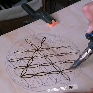 “Every project has a process” Check out the Dremel VersaTip butane torch in action as @ronduchile makes this intricate design! #dremel #oddlysatisfying #woodburning #dremelart #dremeltools #woodworking | Dremel