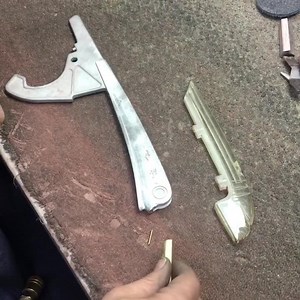 1940 Pontiac Hood Ornament Repair. Recreated the lower chin out of brass and added a pin for extra strength. Time to solder and sand. #ClassicCars #PontiacHoodOrnament #MetalRep | JR Custom Plating