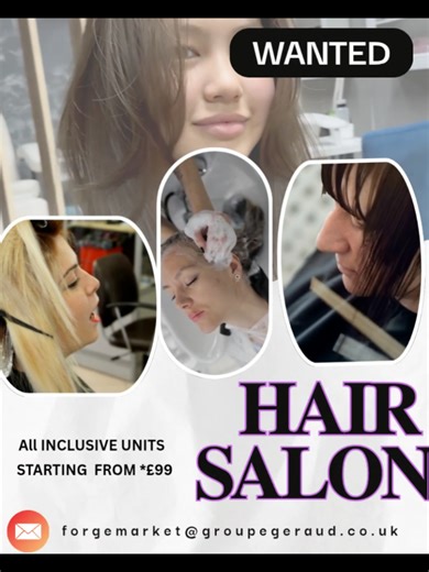 ✨ Hairdresser Wanted – Unit Available to Rent ✨ Are you a talented hairdresser looking for your own space? 💇‍♀️✂️ We have a private unit available to rent . Perfect for an established stylist wanting independence or someone ready to grow their own client base! 💼 What’s included: • Private/allocated working space • All inclusive rent starting from *£99 • Located inside a heated 85,000 sq ft heated all purpose building 📍 Forge Market 1201 Duke St Glasgow G31 5NZ This is a fantastic opportunity 
