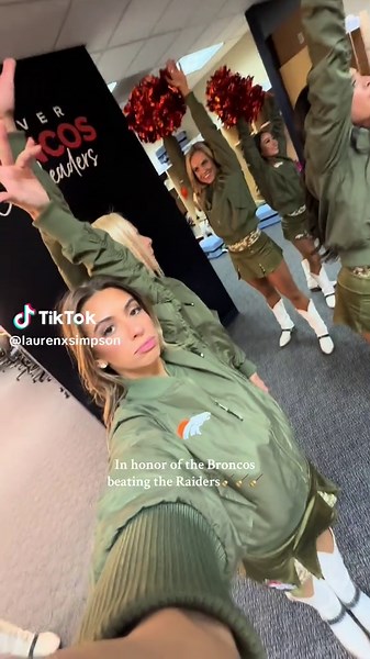 brb doing my victory dance #dub #broncos #nflcheerleader