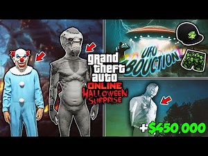 NEW Halloween Event, GREY Alien Outfit, GHOST HUNT, UFO Abduction, GTA 5 (GTA Online Update)
