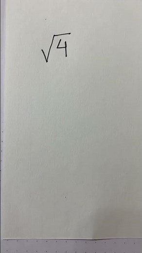 What is square root of 4?