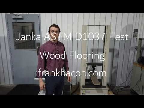 The Janka Wood Flooring Hardness Test ASTM D1037 with Frank Bacon Machinery Sales Co. 2020