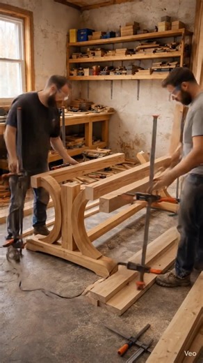“From Raw Wood to Luxury Table | Woodworking Timelapse Transformation”