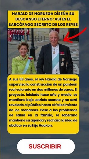 Harald de Noruega diseña su descanso eterno así es el sarcófago secreto de los reyes