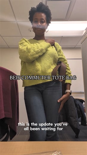 Looking for a new work bag? The @beis commuter tote is a 10/10 🤎 #inalexaskitchen @oldnavy coat and jeans @primark sweater and scarf | In Alexa's Kitchen