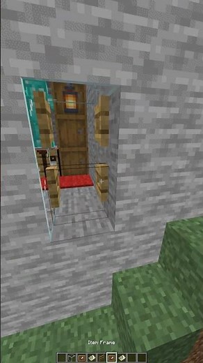 Minecraft Invisible Mountain Base🤯 (World's Smallest Violin) #minecraft #shorts