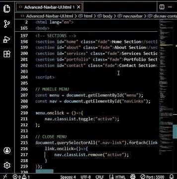 Advanced Navbar UI project in html and CSS #coding #programming #javascript #html #htmltutorial