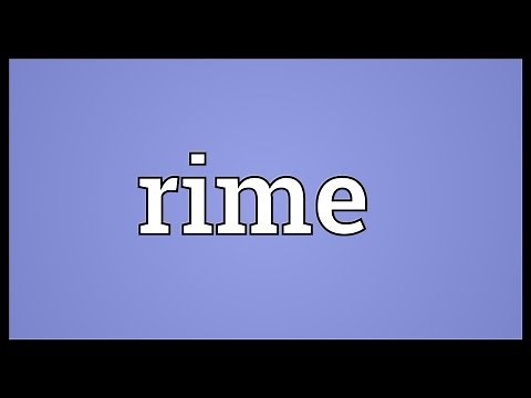 Rime Meaning