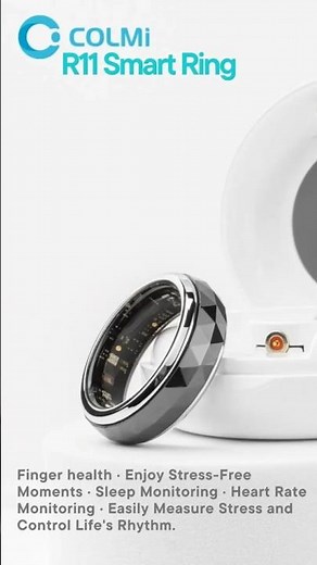 Colmi R11! Fidget Spinner Anxiety Relieve Smart Ring with Health and Sleep Monitor #Shorts