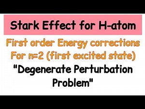 Stark Effect, correction for 1st excited state n=2 of hydrogen atom- degenerate perturbation